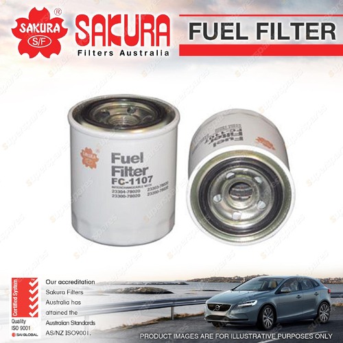 Sakura Spin-On Fuel Filter for Toyota Dyna WU72 75 90 300 Toyoace WU72 75 XZU310