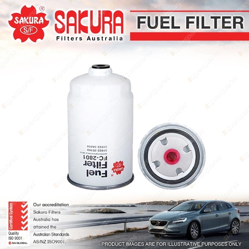Sakura Spin-On Fuel Filter for Jeep Cherokee KK 2.8L 3W JC Turbo Diesel 08-14