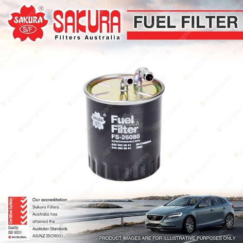 Sakura Fuel Filter for Mercedes Benz C200 C220 C320 CLC200 CLK220 CLS320 4Cyl V6