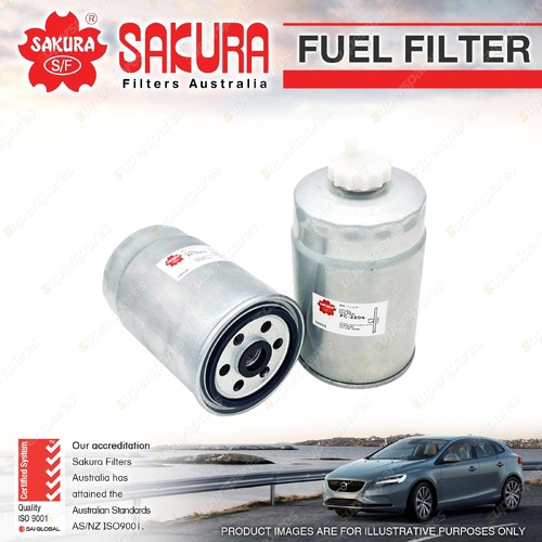 Sakura Spin-On Fuel Filter for Fiat Ducato 2.8L 4Cyl Diesel TDI 03/2002-09/2002