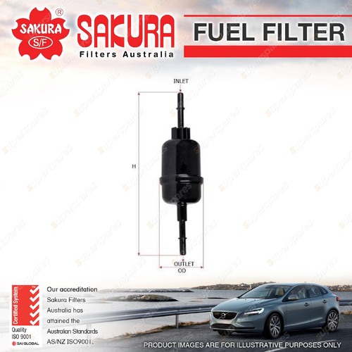 Sakura Fuel Filter for Mazda Mazda2 DY 1.5L 4Cyl Petrol MPFI 12/2002-08/2007