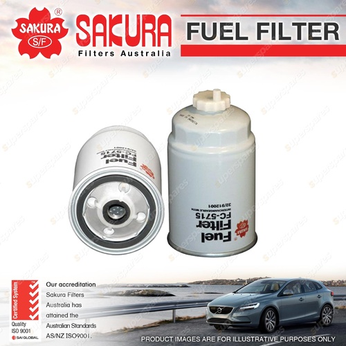Sakura Spin-On Fuel Filter for Holden Astra X17DTL 1.7L 4Cyl Diesel 1995-1999