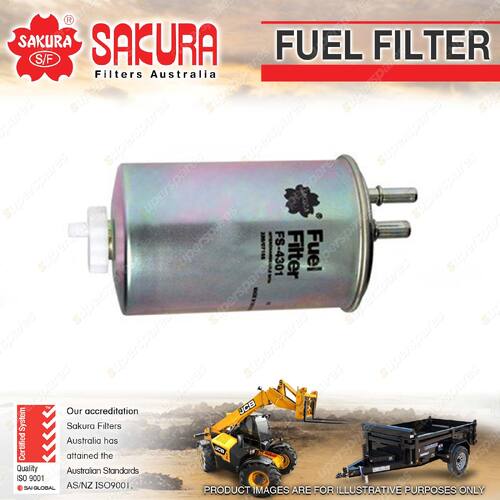Sakura in-line Fuel Filter for Jcb 411HT 53170 54170 4.4L I4 8V OHV 2006-On