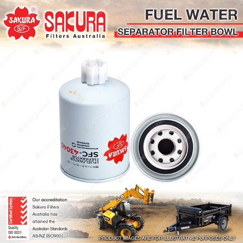 Sakura Fuel Water Separator Filter Bowl for Caterpillar CS12 433 533 TH330B 414C