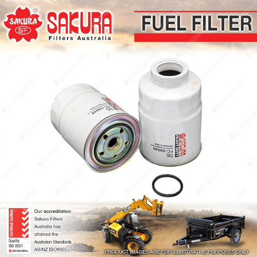 Sakura Spin-On Fuel Filter for Kubota KX080-4 R540 SVL90-2 2.6L 3.3L 3.8L 15-On