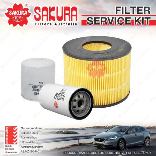 Sakura Oil Air Fuel Filter Service Kit for Daihatsu Dv28D Dv28L B Series 77-1978