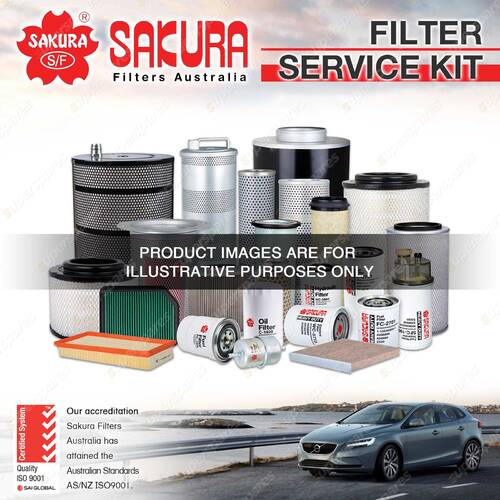 Sakura Oil Air Fuel Filter Service Kit for Nissan Nx - Nxr B13 Skyline R33