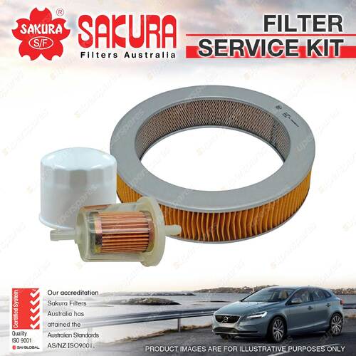 Sakura Oil Air Fuel Filter Service Kit for Subaru Dl Ff1 Series Gf Gl Gsr