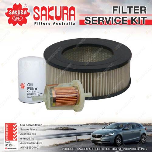 Sakura Oil Air Fuel Filter Service Kit for Toyota Corolla KE55 KE70 1.1 1.2 1.3L