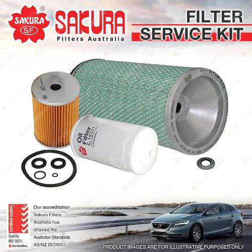 Sakura Oil Air Fuel Filter Service Kit for Isuzu F Series Fsr500 Fsr700 750 800