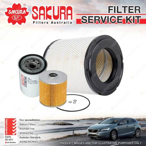 Sakura Oil Air Fuel Filter Service Kit for Hino 300 Ser 716 816 916 XZU417R 427R