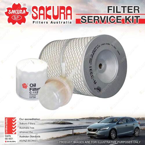 Sakura Oil Air Fuel Filter Service Kit for Toyota Stout RK110 RK111 1979-1986