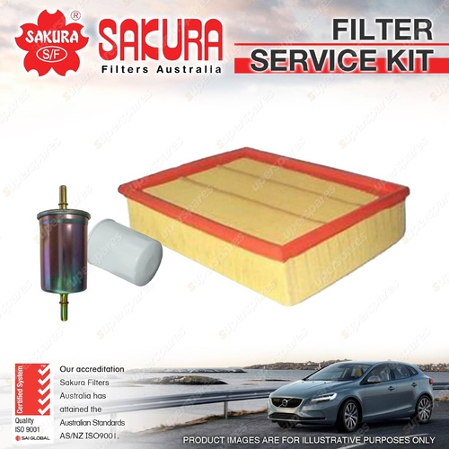 Sakura Oil Air Fuel Filter Service Kit for Ford Transit VH VJ 2.3L 2.4L 4Cyl