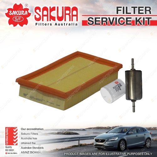 Sakura Oil Air Fuel Filter Service Kit for Ford Focus LR 2.0L Petrol 4Cyl 02-05