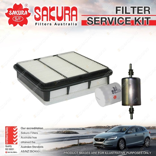 Oil Air Fuel Filter Service Kit for Holden Colorado RC Rodeo RA 2.4L 4Cyl Petrol