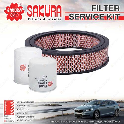 Sakura Oil Air Fuel Filter Service Kit for Holden Rodeo KB20 27 KBD25 KBD40 47