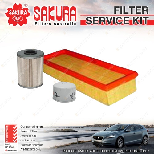 Sakura Oil Air Fuel Filter Service Kit for Renault Megane X84 Trafic X83 1.9 dCi