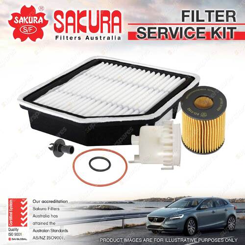 Sakura Oil Air Fuel Filter Service Kit for Lexus IS250 IS250C GSE20 IS350 GSE21R