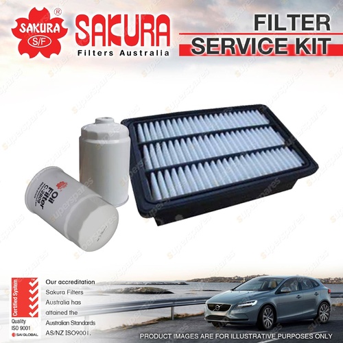 Sakura Oil Air Fuel Filter Service Kit for Hyundai Santa Fe CM 2.2L CRDi 06-09