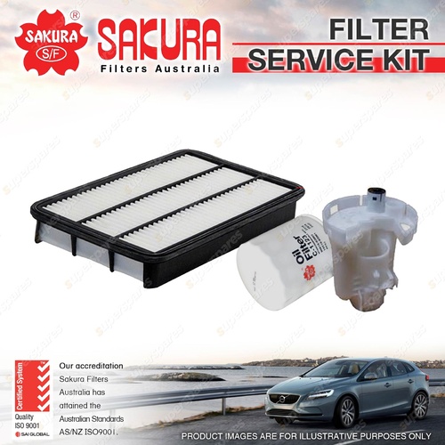 Sakura Oil Air Fuel Filter Service Kit for Toyota Avalon MCX10R 1-3 3.0 V6 03-06
