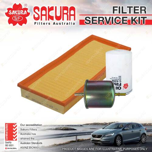 Sakura Oil Air Fuel Filter Service Kit for Ford Mondeo HA HB HC HD HE 2.0L