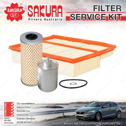 Sakura Oil Air Fuel Filter Service Kit for Mercedes Benz CLK200K 230K A208 C208