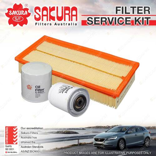 Sakura Oil Air Fuel Filter Service Kit for Ford Transit VF VG 2.5L TD W/Out A/C