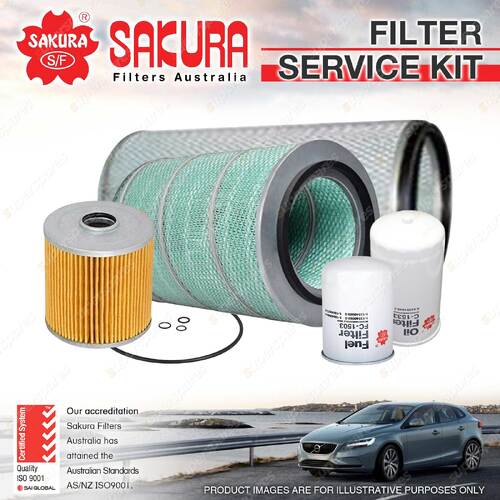 Oil Air Fuel Filter Service Kit for Isuzu FRD FRR FSR FSS FTR FTS FVD FVR 32 34