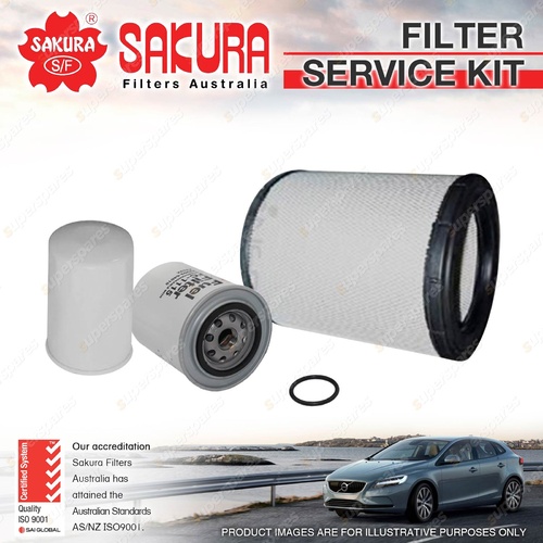 Sakura Oil Air Fuel Filter Service Kit for Hino Dutro XZU402R XZU411R XZU412R