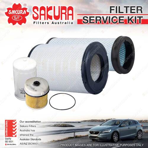 Oil Air Fuel Filter Kit for Isuzu FVD34 FVL34 FVM34 FVR34 FVY34 FVZ34 GVD34