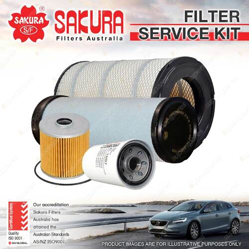 Oil Air Fuel Filter Service Kit for Mitsubishi FUSO Fighter FN61F FN62F 63F 64F