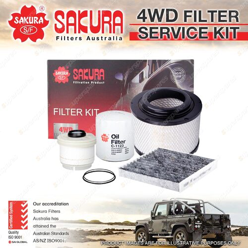 Sakura 4WD Filter Service Kit for Toyota Hilux KUN16 KUN26 05-13 Ref RSK2C