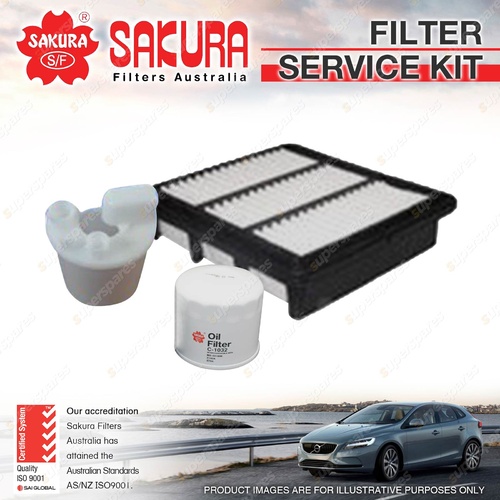 Oil Air Fuel Filter Kit for Kia Cerato TD 2.0L  DOHC 16V Petrol 4Cyl 01/09-03/13