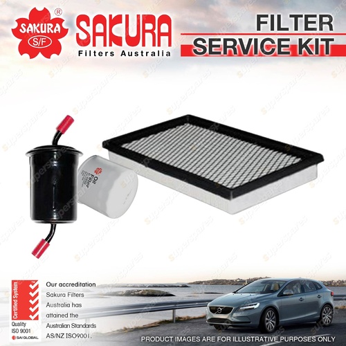 Oil Air Fuel Filter Service Kit for Mazda 323 Astina BG 1.8L BP Petrol 4Cyl