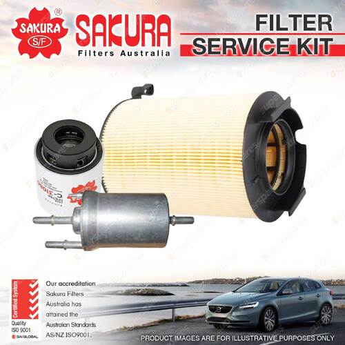 Oil Air Fuel Filter Kit for Volkswagen Golf VI 90TSi 1.4L DOHC 16V Petrol 4Cyl