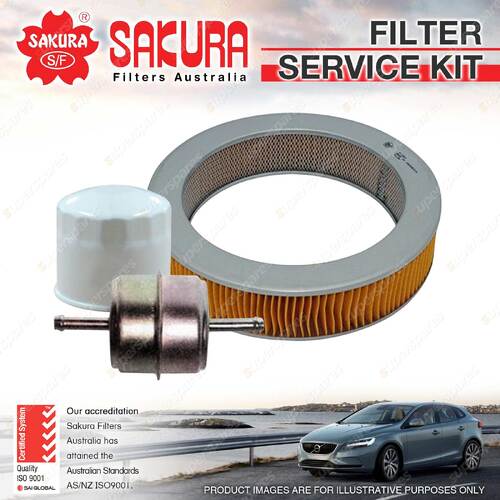 Sakura Oil Air Fuel Filter Service Kit for Subaru Dl Ff1 Gf Gl Gsr 1.4L 1.6L