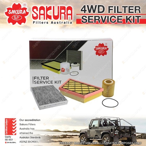 Sakura Oil Air Cabin Filter Service Kit for Ford Everest Ranger UB PY T6.2 22-On