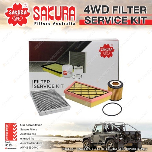 Sakura 4WD Filter Service Kit for Ford Everest Ranger UB PX PY T6.2 2.0L 2022-On