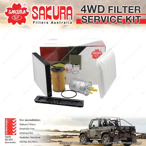 Sakura 4WD Filter Service Kit for Ford Territory SZ 2.7L 276DT SUV 2011-2016