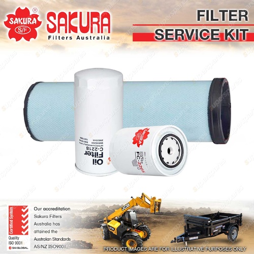 Sakura Oil Air Fuel Filter Service Kit for Case IH 8010 10.3L Cursor 10 03-08