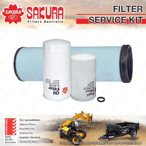 Sakura Oil Air Fuel Filter Service Kit for Case IH 7140 8.7L Cursor 9 2014-On
