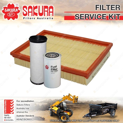 Sakura Air Fuel Cabin Filter Service Kit for Volvo A25C 6.7L TD73KDE 1994-2002