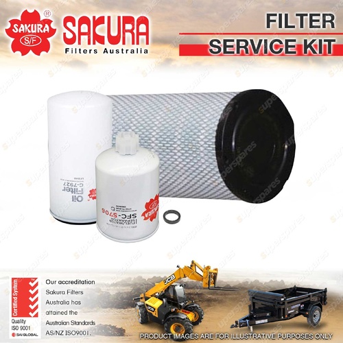 Sakura Oil Air Fuel Filter Service Kit for New Holland TG210 TG230 2002-2005