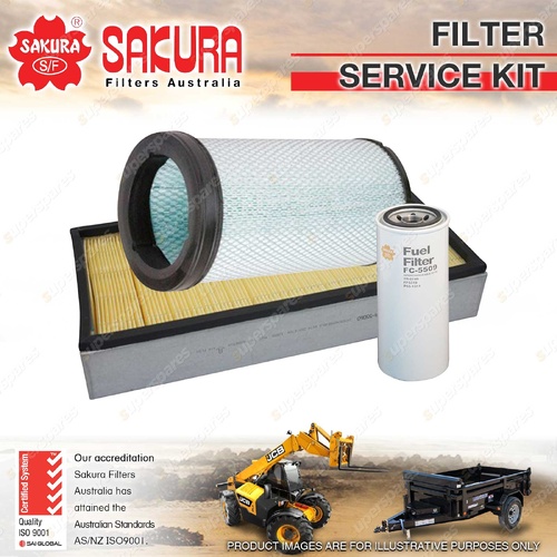 Sakura Air Fuel Cabin Filter Service Kit for Caterpillar 980G 2001-2006