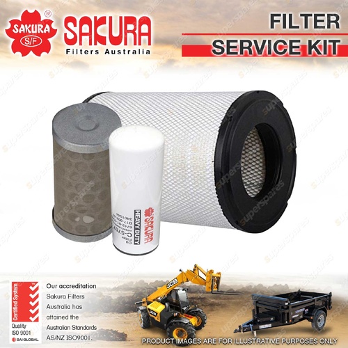 Sakura Oil Air Fuel Filter Service Kit for Komatsu WA380-5 8.3L 2004-2007