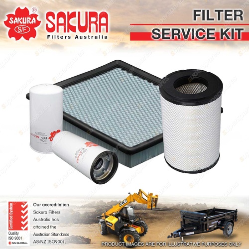 Sakura Oil Air Fuel Cabin Filter Service Kit for Komatsu WA480-6 11.0L 2006-2014