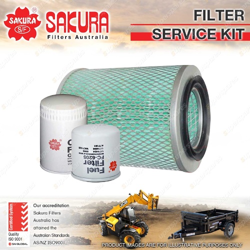 Sakura Oil Air Fuel Filter Service Kit for Fendt Farmer 200S 2.8L F3L912 74-88