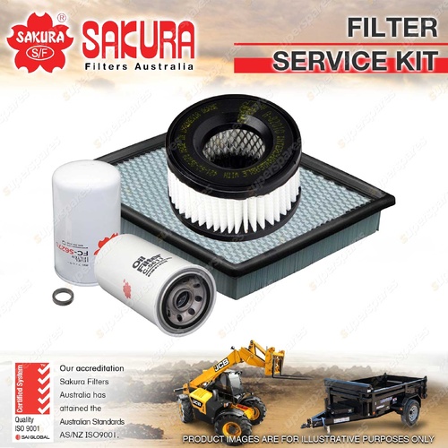 Sakura Oil Air Fuel Cabin Filter Service Kit for Komatsu WA320PZ-6 6.7L 2008-On