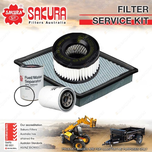 Sakura Oil Air Fuel Cabin Filter Service Kit for Komatsu WA150-6 3.3L 2022-On