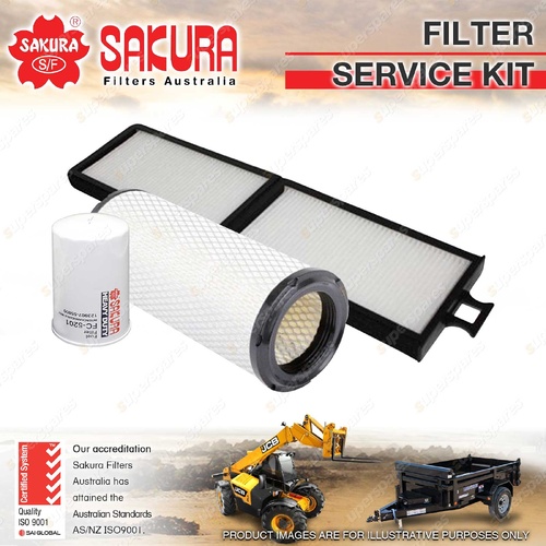 Sakura Air Fuel Cabin Filter Service Kit for Volvo ECR58 3.1L 2005-2013